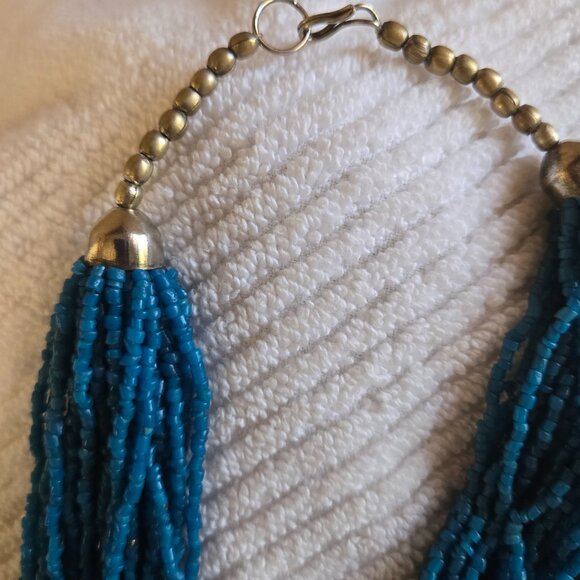 Glass bead necklace - Picture 3 of 4